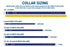 Collar sizing chart showing neck measurement ranges and recommended GoTags metal buckle collar sizes