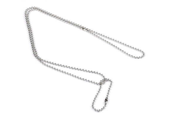 GoTags Military Dog Tag Ball Chain Necklace Set, 28 inch and 4 inch Chains