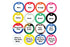 Multicolor dog tag silencer swatch