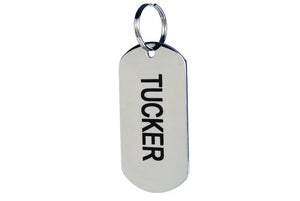 GoTags Military Dog Tag for Dogs, Made of Stainless Steel, Personalized
