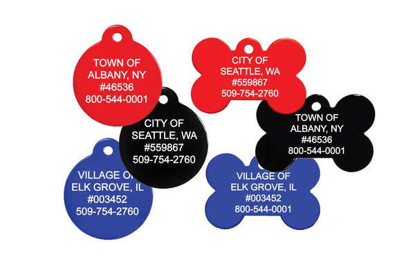 GoTags Bulk Municipal City Pet License Tags Wholesale