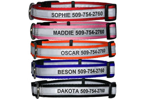 GoTags Personalized Dog Collar Engraved with Name and Phone Number, Dog Collar with Quick Release Snap Buckle