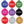 Load image into Gallery viewer, GoTags Round Dog Tags in Black, Blue, Green, Pink, Purple and Red, Double Side Engraved and Personalized

