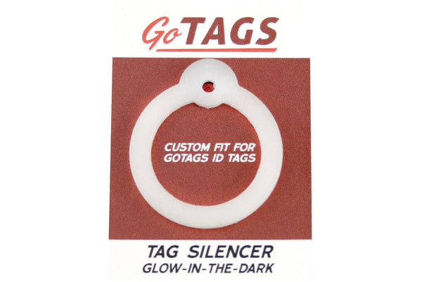 GoTags Round Shape Pet ID Tag Silencer