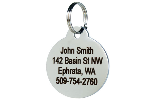 Custom Photo Etched Dog Tag  Stainless Steel 1.5 mm Thick
