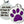 Load image into Gallery viewer, GoTags Pet Tag with Purple Glitter in Paw Print Shape, Stainless Steel Dog Tag Personalized with 4 lines of ID
